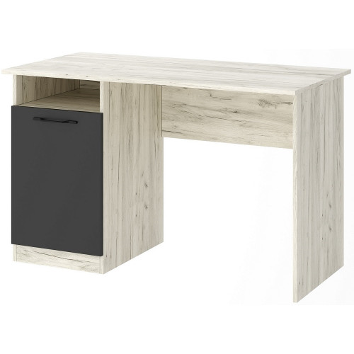 ПКС-12 Дуб Крафт белый - Антрацит