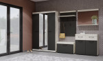 Композиция №4 Дуб Крафт белый - Антрацит